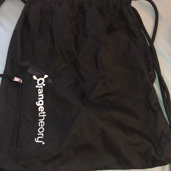Orangetheory Handbags - Orangetheory black drawstring back pack